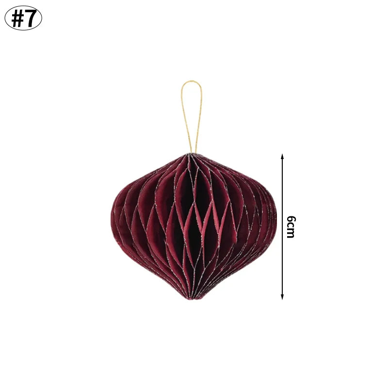 Christmas Tree Hanging Pendant – Cute Cardstock Ornaments | 2025 Xmas Home, Wall & Party Decorations New Year Decor