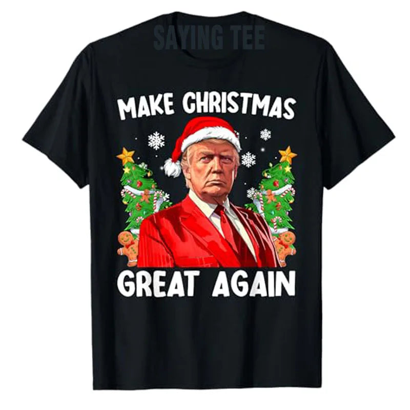Make Christmas Great Again” Funny Santa MAGA Men’s T-Shirt – Humorous Holiday Tee for 2025