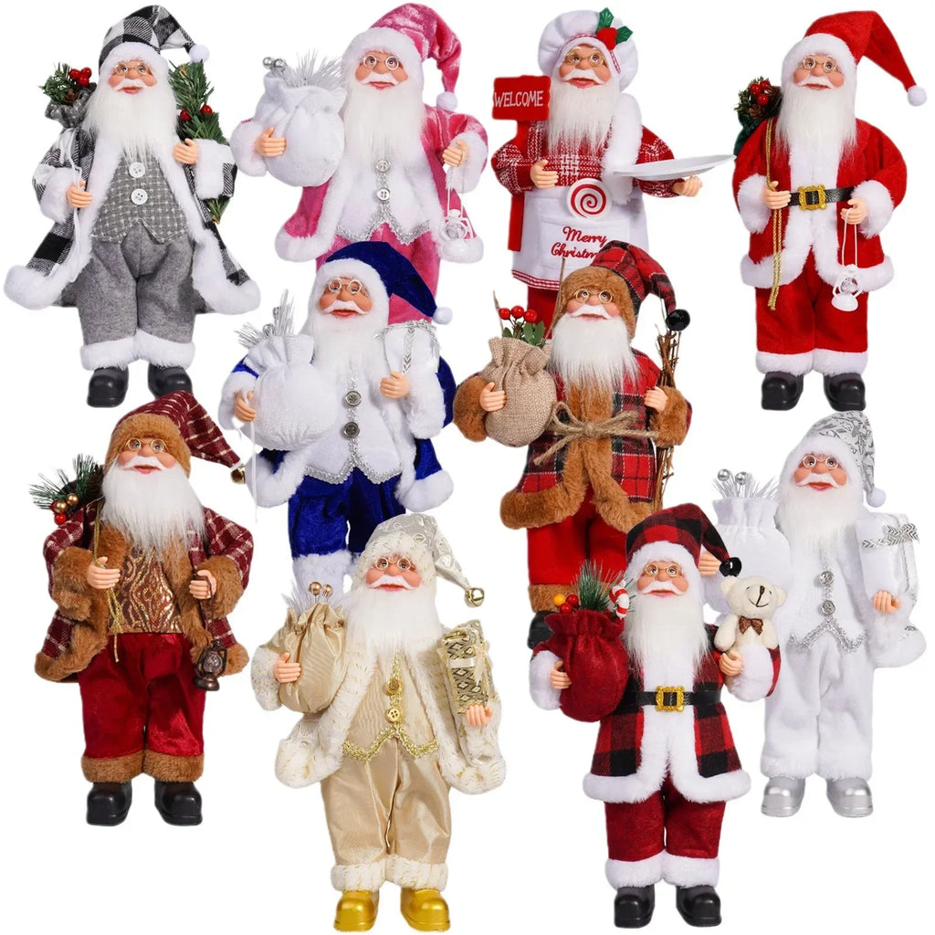 12-Inch Standing Santa Claus Figure – Christmas Window & Home Decoration 2025