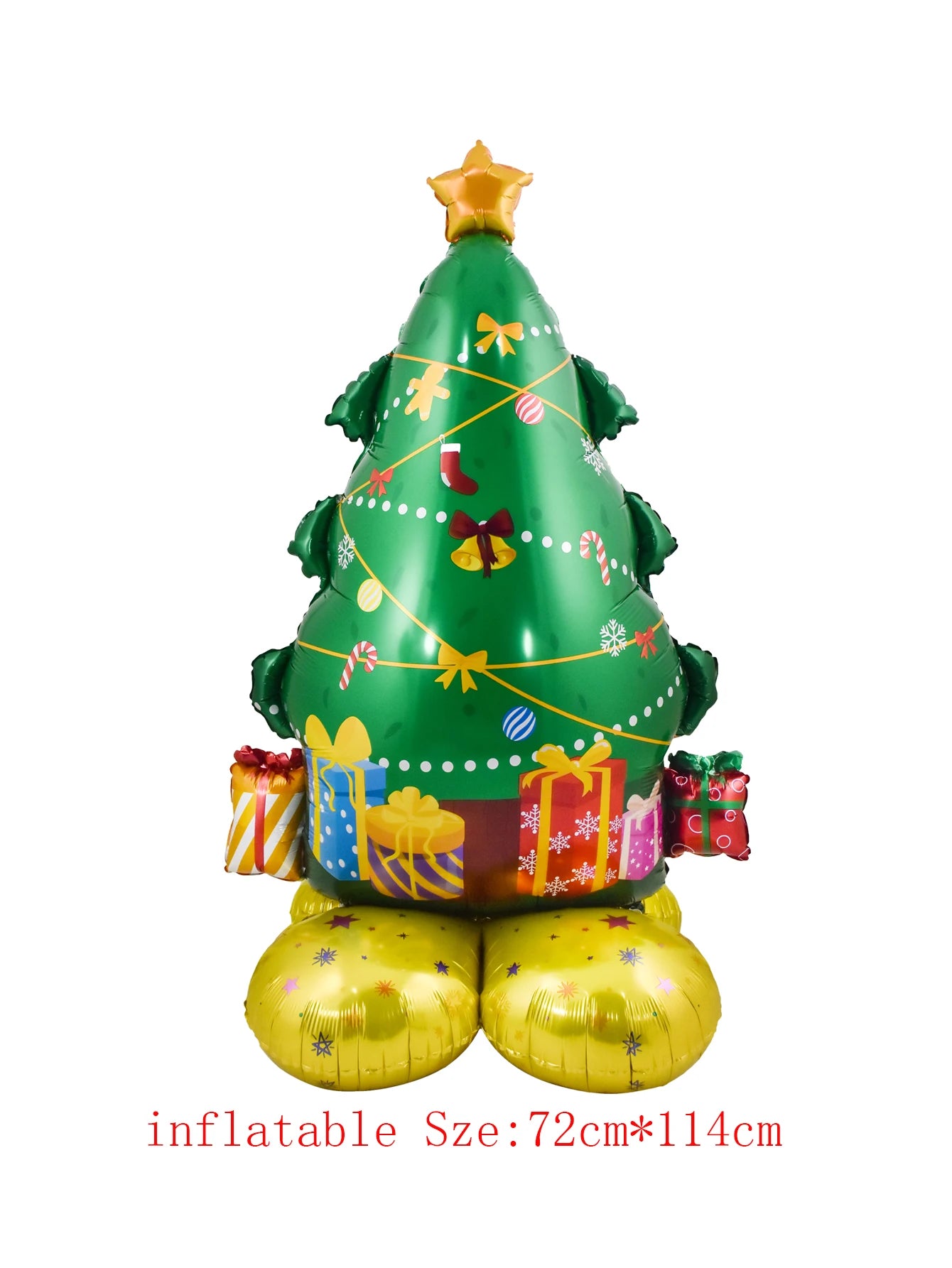 Large Christmas Balloon Set – Santa, Snowman & Elk Pedestal Decoration | Xmas Tree Party Display & New Year 2026 Decor