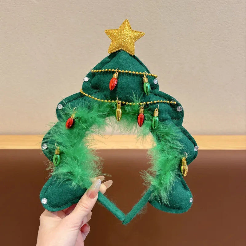 Christmas Luminous Hairpin & Headband – LED Deer Antler Hair Accessories | Xmas Party Gifts & New Year 2026 Decorations