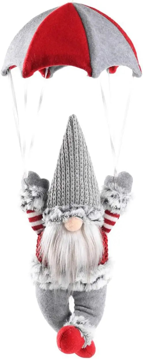 Santa Claus & Elf Hat Plush Christmas Decorations – Festive Wall & Tree Hanging Ornaments