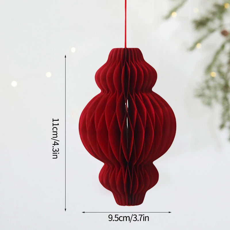 Christmas Tree Hanging Pendant – Cute Cardstock Ornaments | 2025 Xmas Home, Wall & Party Decorations New Year Decor