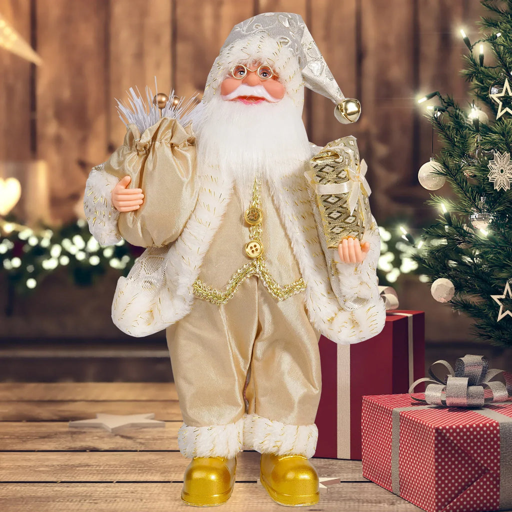 12-Inch Standing Santa Claus Figure – Christmas Window & Home Decoration 2025