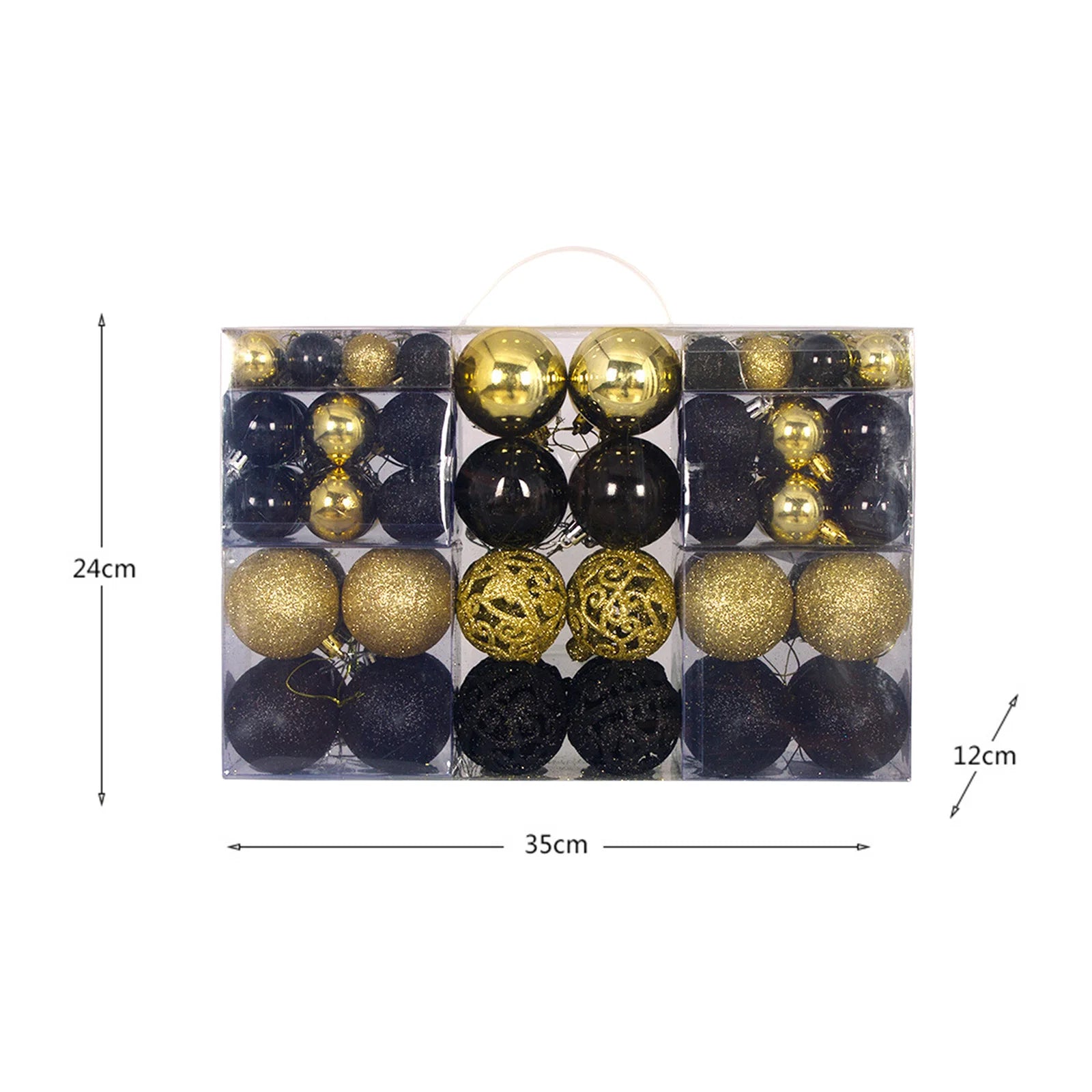 100Pcs Shatterproof Christmas Ball Ornaments – Holiday Tree Decorations for Christmas, Wedding, Party, and Home