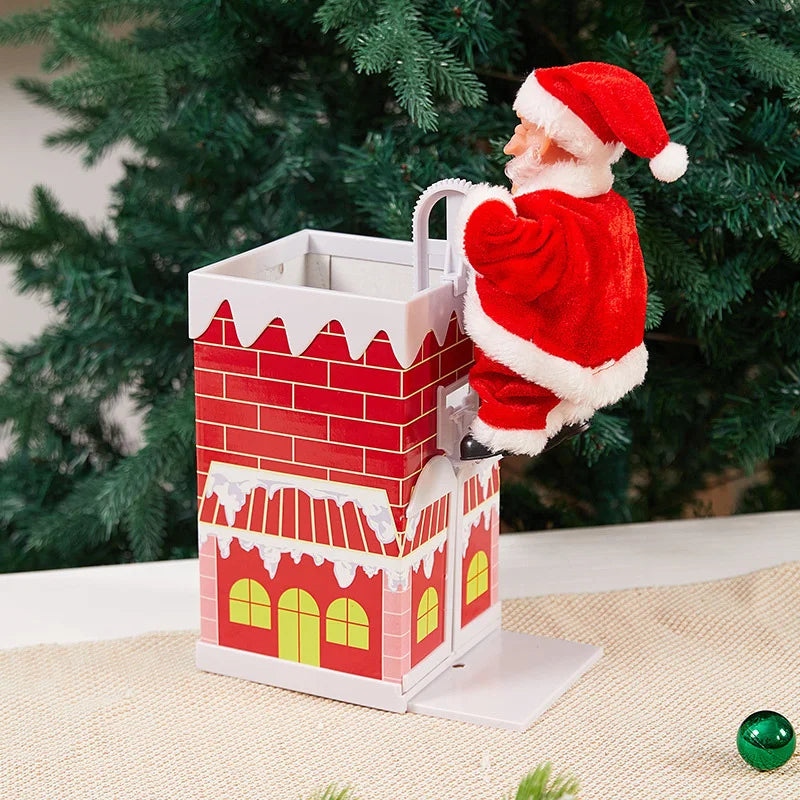 Electric Santa Plush Toy – Dancing & Swinging Belly Santa Claus Christmas Decoration 2025