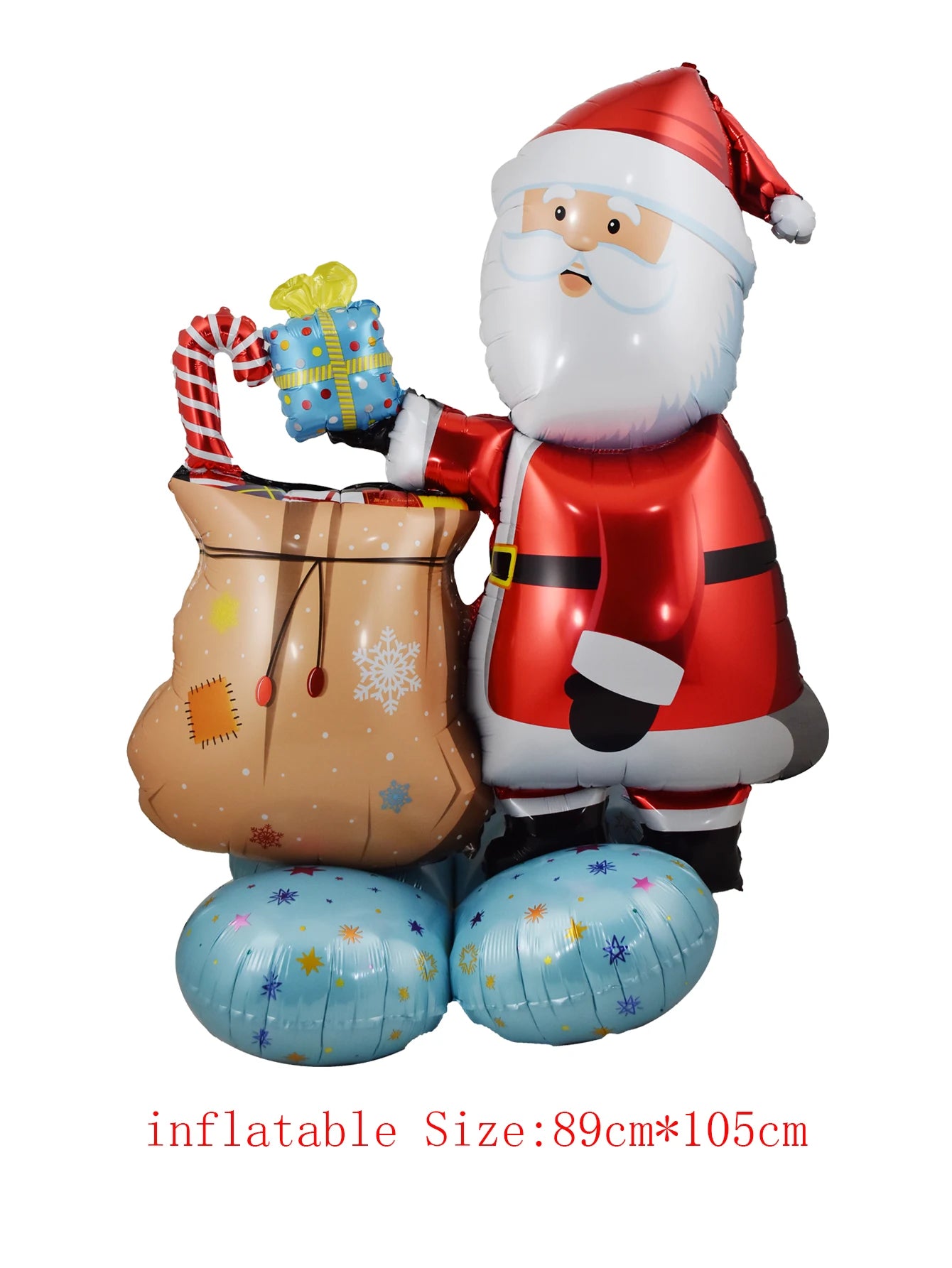 Large Christmas Balloon Set – Santa, Snowman & Elk Pedestal Decoration | Xmas Tree Party Display & New Year 2026 Decor