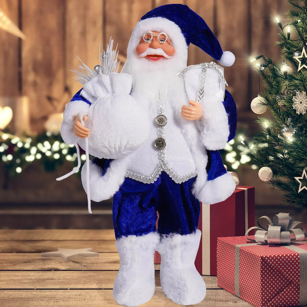 12-Inch Standing Santa Claus Figure – Christmas Window & Home Decoration 2025