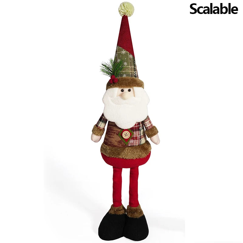Christmas Standing Dolls – Santa Claus, Snowman & Reindeer Figurines | 2025 Holiday Home Decorations