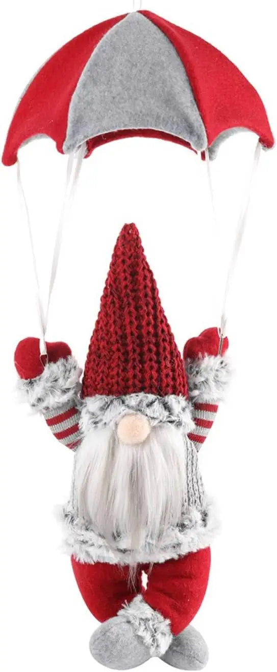 Santa Claus & Elf Hat Plush Christmas Decorations – Festive Wall & Tree Hanging Ornaments