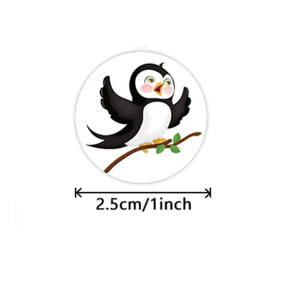 100–500pcs Cartoon Animal Reward Stickers – Teacher & Classroom Motivational Stickers for Kids