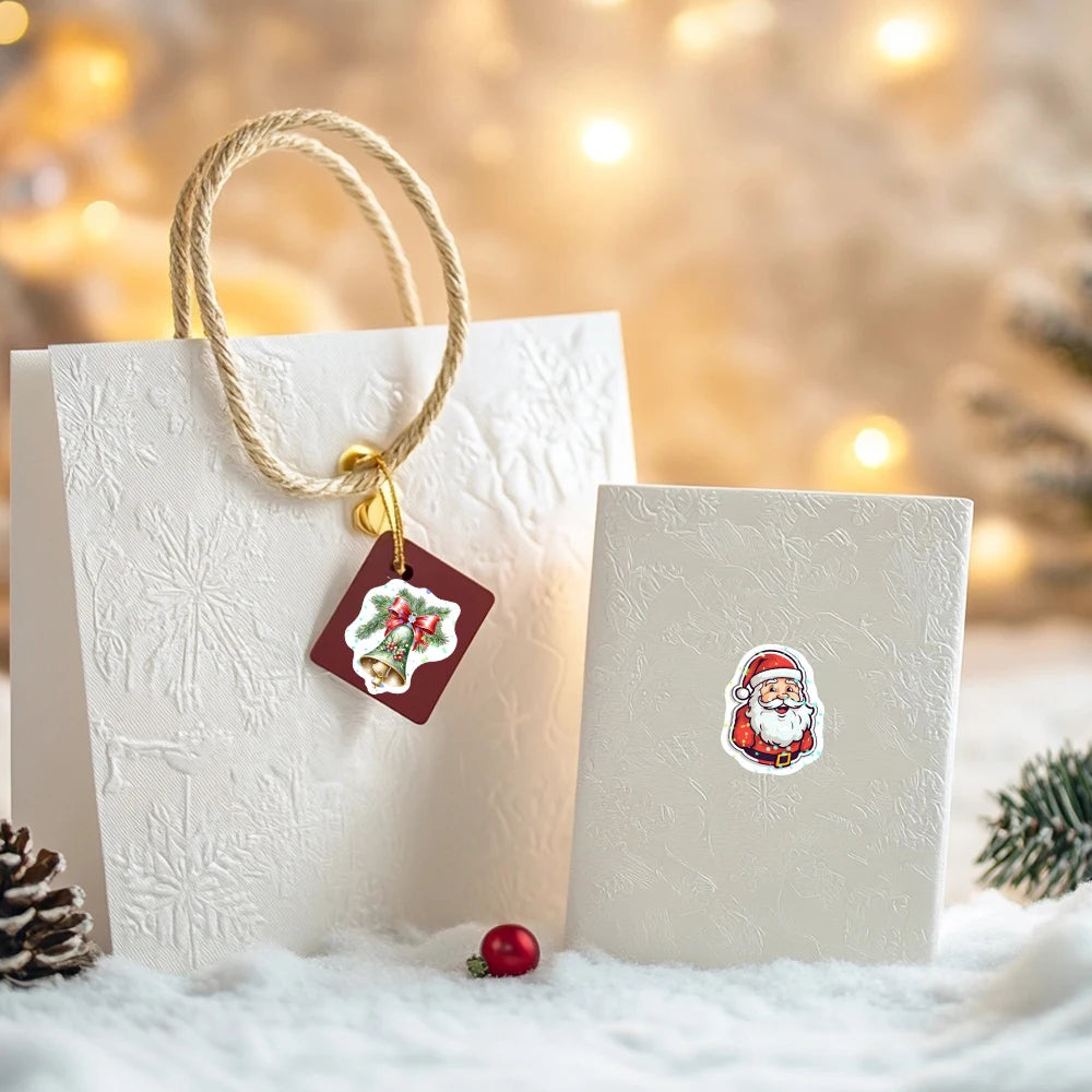 500pcs Laser Cartoon Christmas Stickers – Gift Wrapping Labels, Reward Stickers & Scrapbooking Supplies (1 Inch)