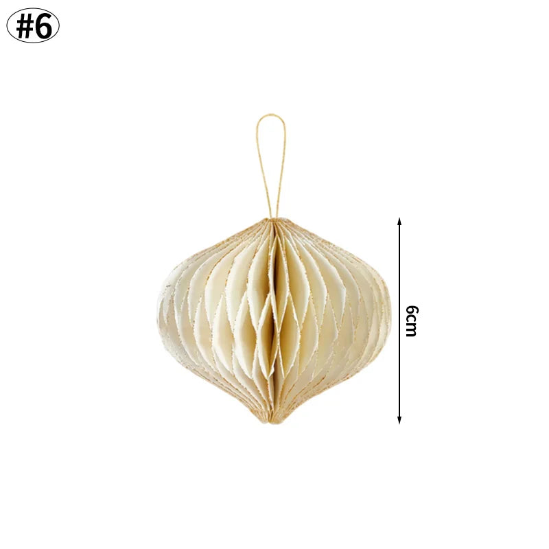 Christmas Tree Hanging Pendant – Cute Cardstock Ornaments | 2025 Xmas Home, Wall & Party Decorations New Year Decor