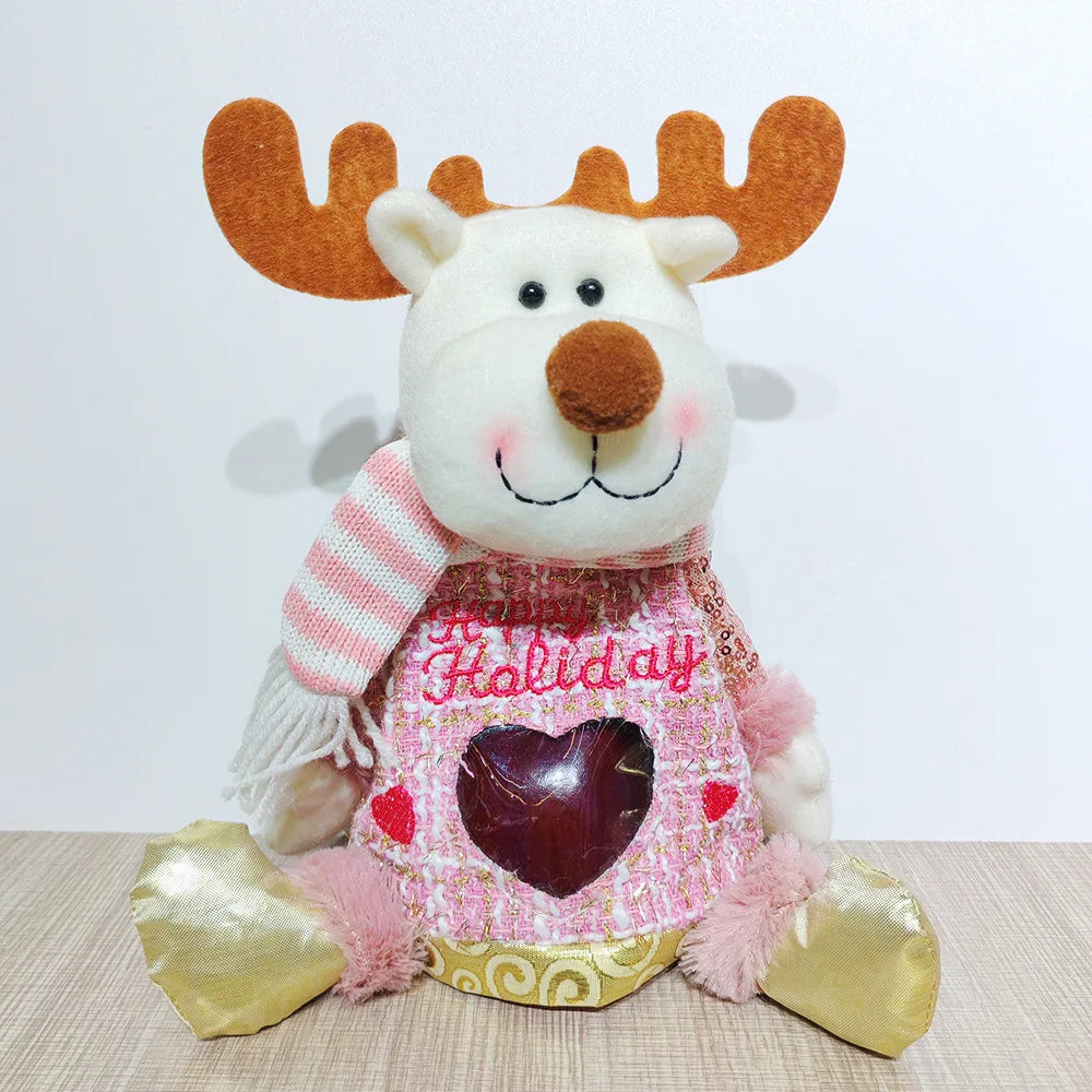 2026 Christmas Apple Gift Bag – Ping An Fruit & Candy Packaging | Snowman Santa Polyester Bag for Kids & Elderly Gifts