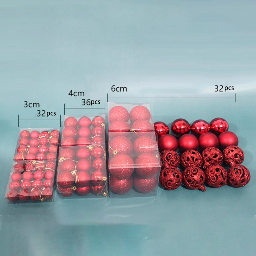 100Pcs Shatterproof Christmas Ball Ornaments – Holiday Tree Decorations for Christmas, Wedding, Party, and Home