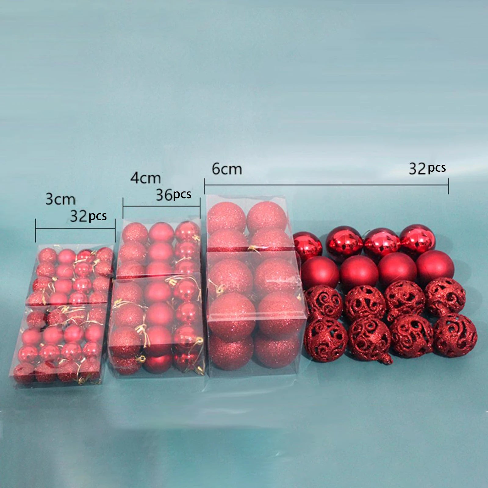 100Pcs Shatterproof Christmas Ball Ornaments – Holiday Tree Decorations for Christmas, Wedding, Party, and Home