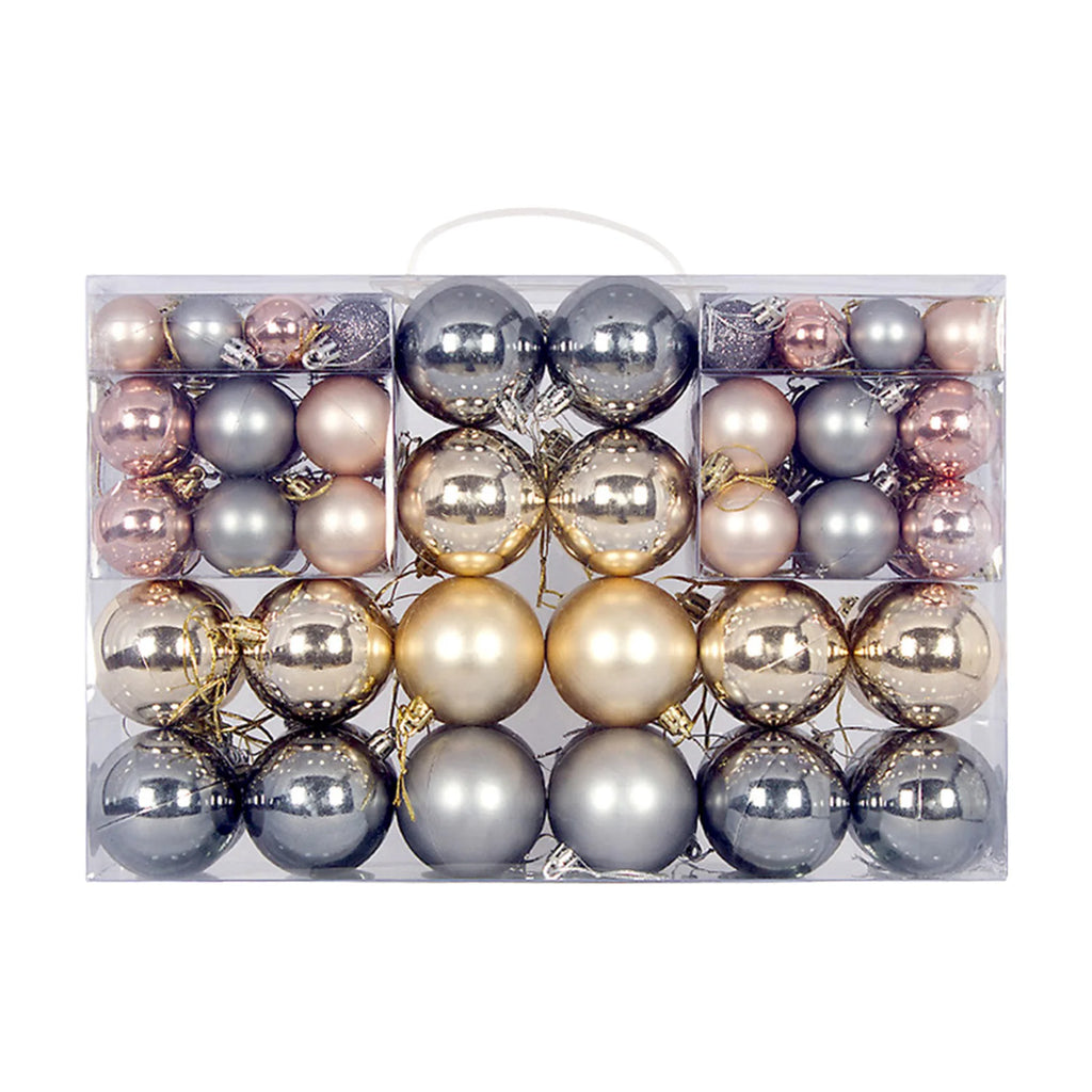 100Pcs Shatterproof Christmas Ball Ornaments – Holiday Tree Decorations for Christmas, Wedding, Party, and Home