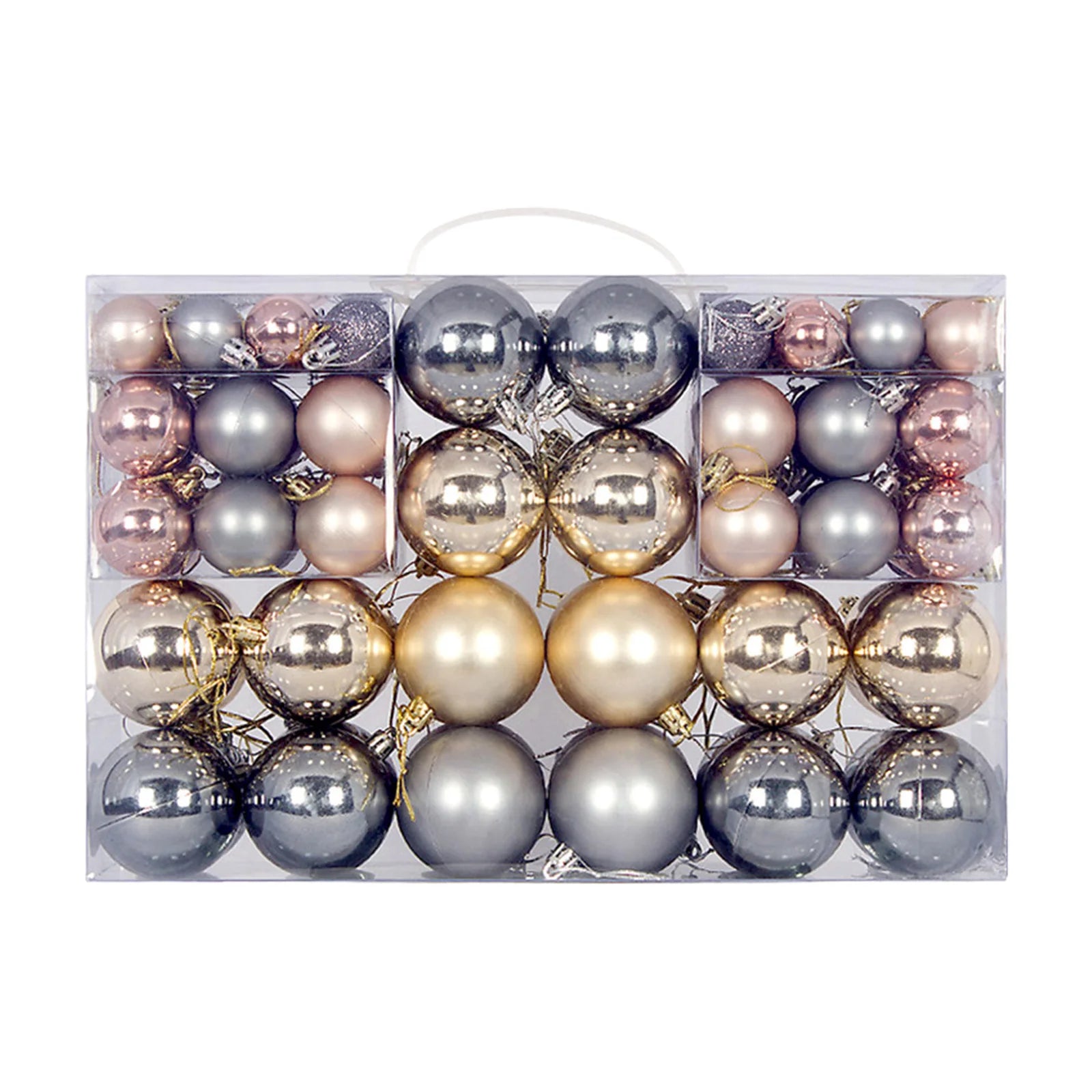 100Pcs Shatterproof Christmas Ball Ornaments – Holiday Tree Decorations for Christmas, Wedding, Party, and Home