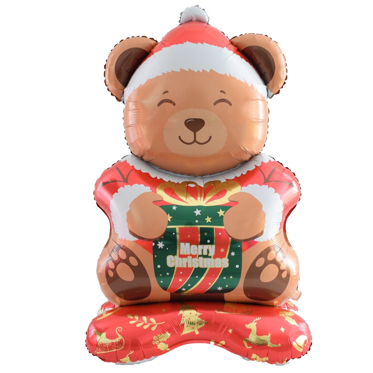 Large Christmas Balloon Set – Santa, Snowman & Elk Pedestal Decoration | Xmas Tree Party Display & New Year 2026 Decor