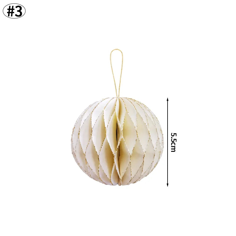 Christmas Tree Hanging Pendant – Cute Cardstock Ornaments | 2025 Xmas Home, Wall & Party Decorations New Year Decor