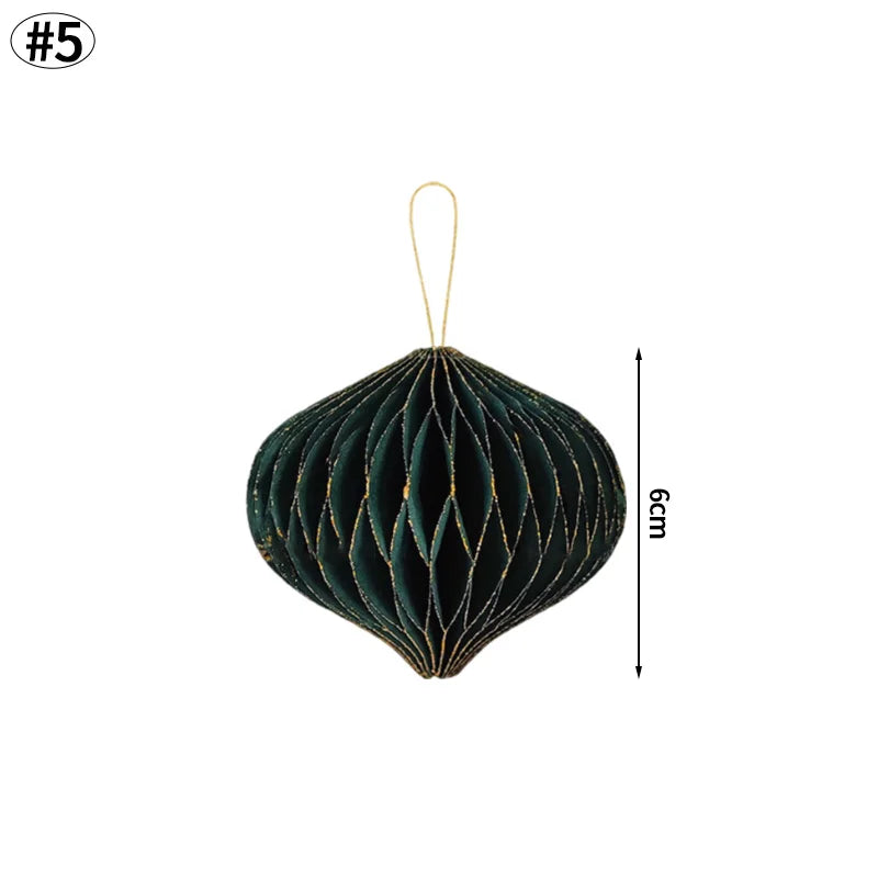 Christmas Tree Hanging Pendant – Cute Cardstock Ornaments | 2025 Xmas Home, Wall & Party Decorations New Year Decor