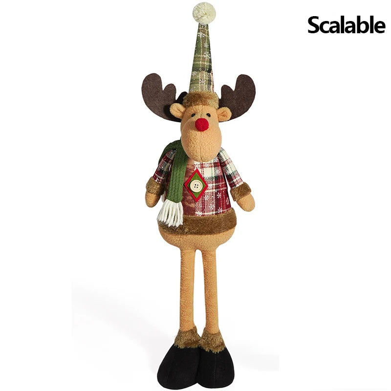 Christmas Standing Dolls – Santa Claus, Snowman & Reindeer Figurines | 2025 Holiday Home Decorations