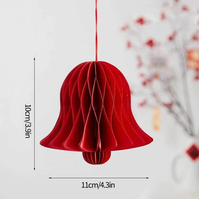 Christmas Tree Hanging Pendant – Cute Cardstock Ornaments | 2025 Xmas Home, Wall & Party Decorations New Year Decor