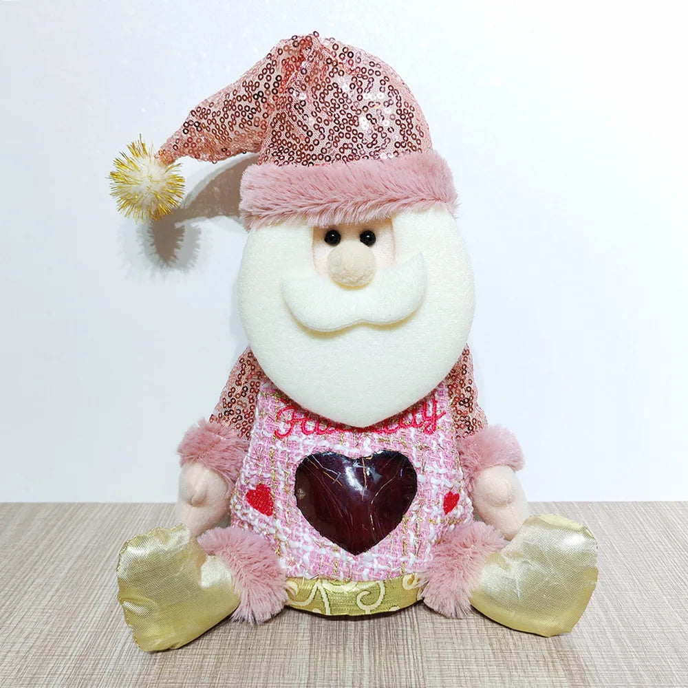 2026 Christmas Apple Gift Bag – Ping An Fruit & Candy Packaging | Snowman Santa Polyester Bag for Kids & Elderly Gifts