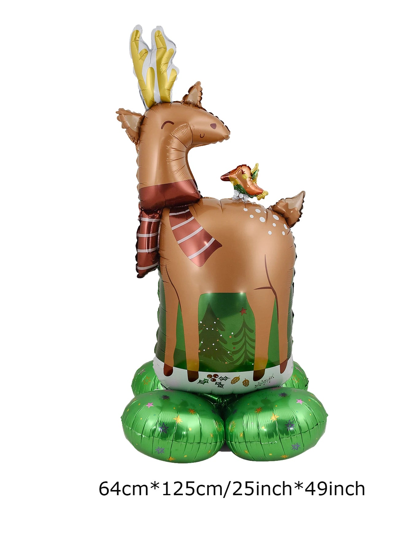 Large Christmas Balloon Set – Santa, Snowman & Elk Pedestal Decoration | Xmas Tree Party Display & New Year 2026 Decor