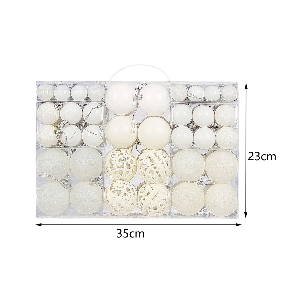 100Pcs Shatterproof Christmas Ball Ornaments – Holiday Tree Decorations for Christmas, Wedding, Party, and Home