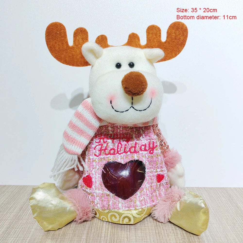 2026 Christmas Apple Gift Bag – Ping An Fruit & Candy Packaging | Snowman Santa Polyester Bag for Kids & Elderly Gifts