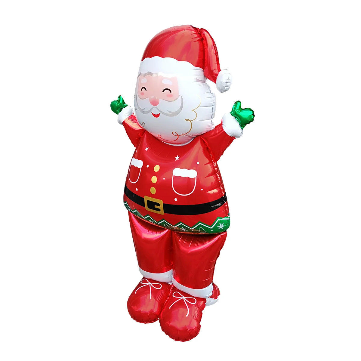 Large Christmas Balloon Set – Santa, Snowman & Elk Pedestal Decoration | Xmas Tree Party Display & New Year 2026 Decor
